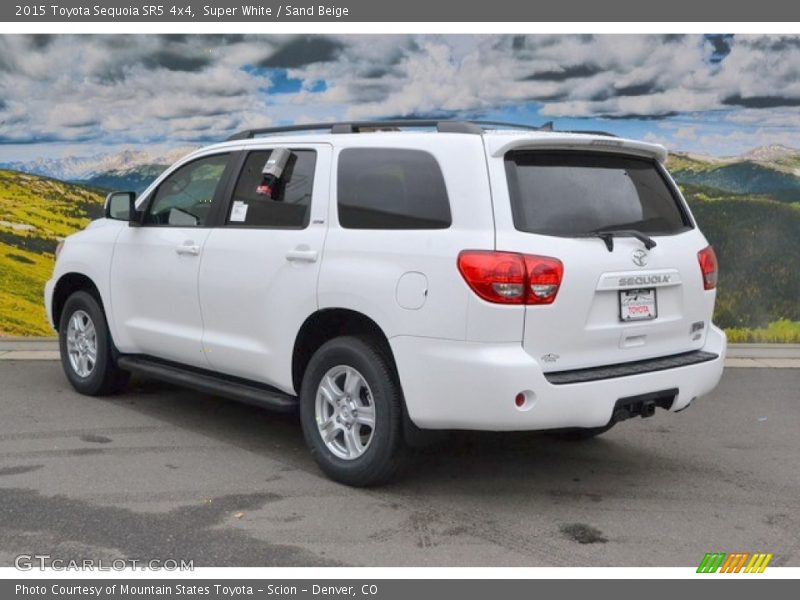Super White / Sand Beige 2015 Toyota Sequoia SR5 4x4