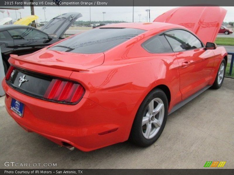 Competition Orange / Ebony 2015 Ford Mustang V6 Coupe