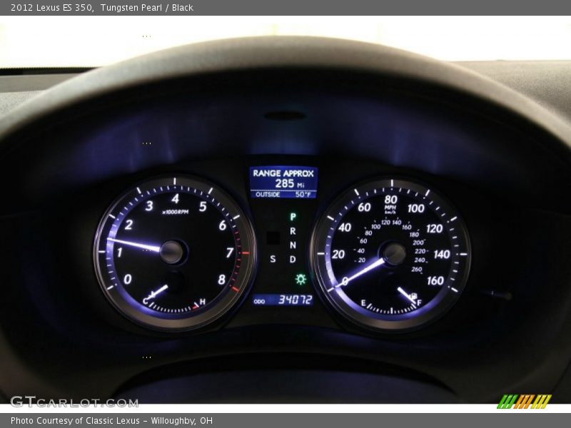Tungsten Pearl / Black 2012 Lexus ES 350