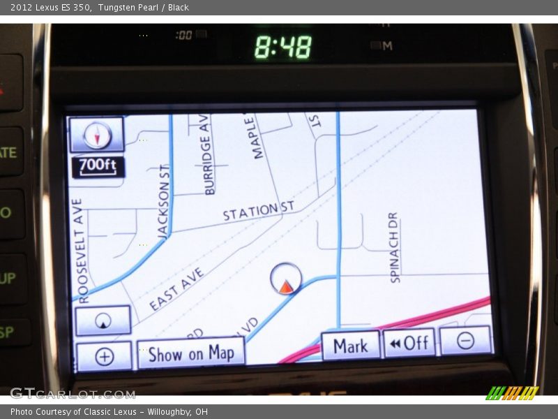 Tungsten Pearl / Black 2012 Lexus ES 350