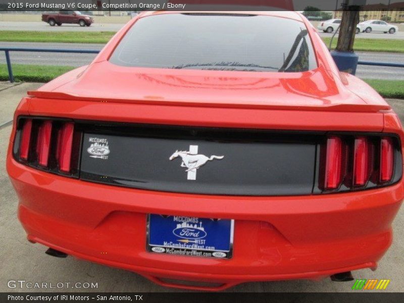 Competition Orange / Ebony 2015 Ford Mustang V6 Coupe