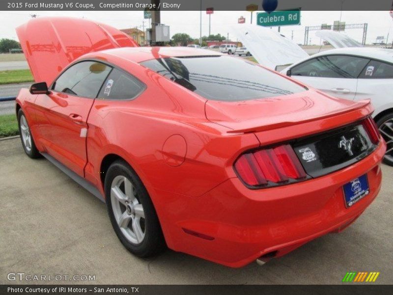 Competition Orange / Ebony 2015 Ford Mustang V6 Coupe