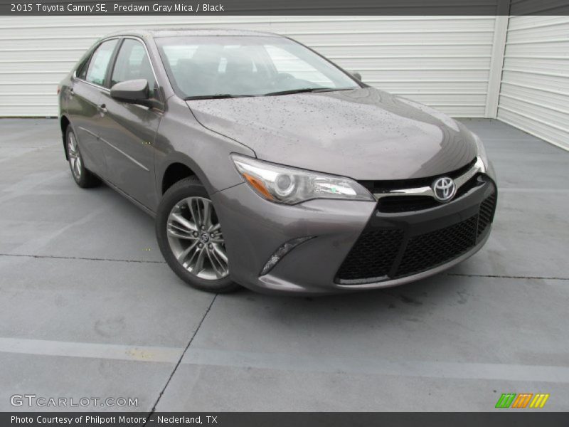 Predawn Gray Mica / Black 2015 Toyota Camry SE