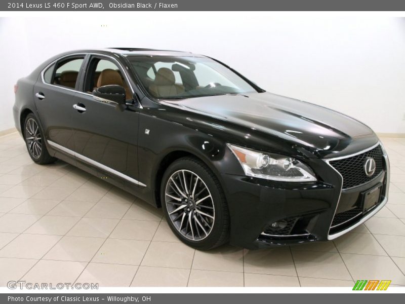 Obsidian Black / Flaxen 2014 Lexus LS 460 F Sport AWD