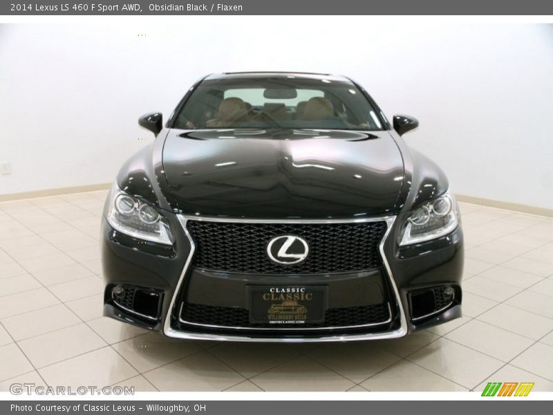 Obsidian Black / Flaxen 2014 Lexus LS 460 F Sport AWD