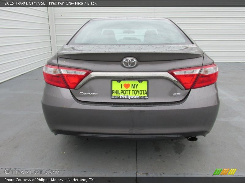 Predawn Gray Mica / Black 2015 Toyota Camry SE