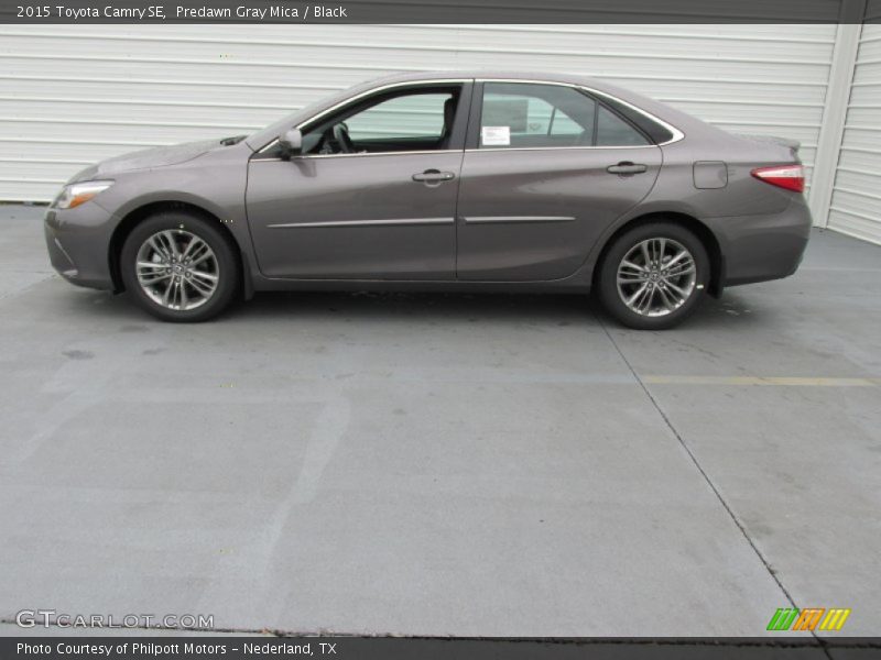 Predawn Gray Mica / Black 2015 Toyota Camry SE