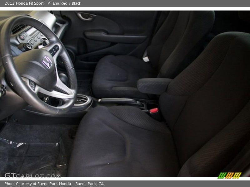 Milano Red / Black 2012 Honda Fit Sport