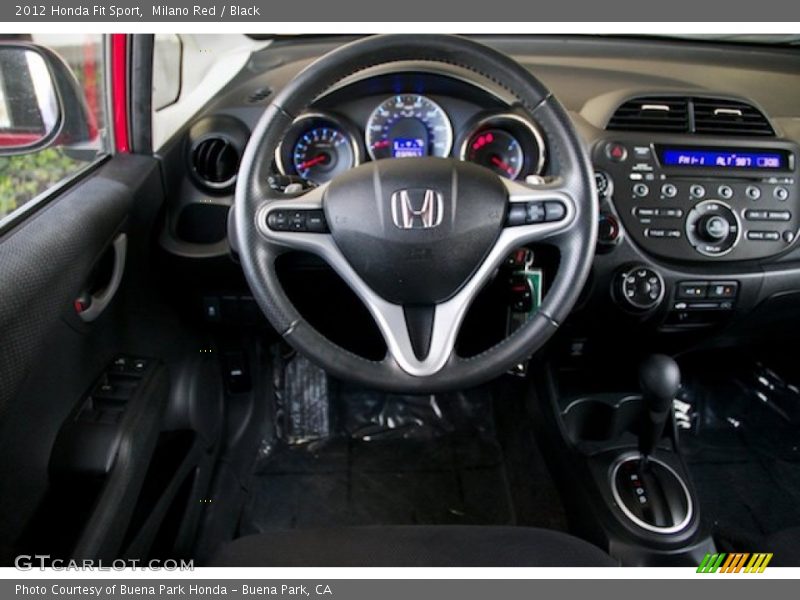 Milano Red / Black 2012 Honda Fit Sport