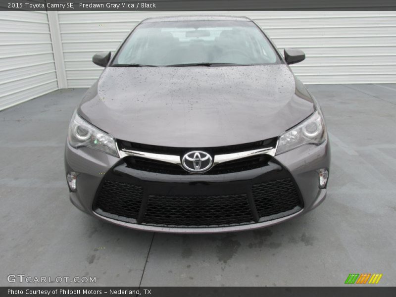 Predawn Gray Mica / Black 2015 Toyota Camry SE