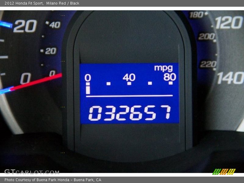 Milano Red / Black 2012 Honda Fit Sport