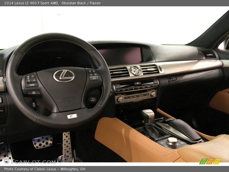Obsidian Black / Flaxen 2014 Lexus LS 460 F Sport AWD