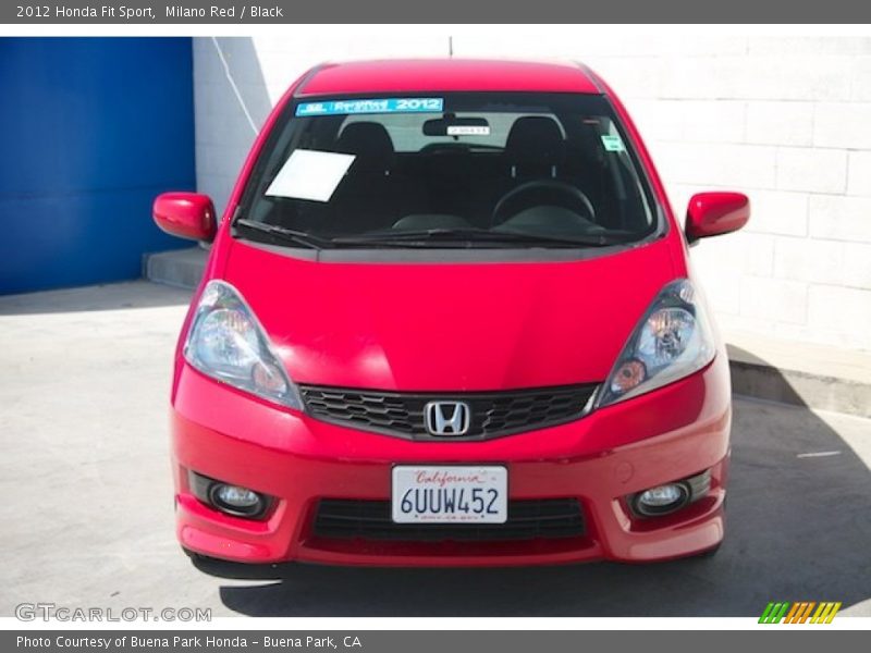 Milano Red / Black 2012 Honda Fit Sport