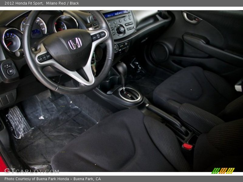 Milano Red / Black 2012 Honda Fit Sport