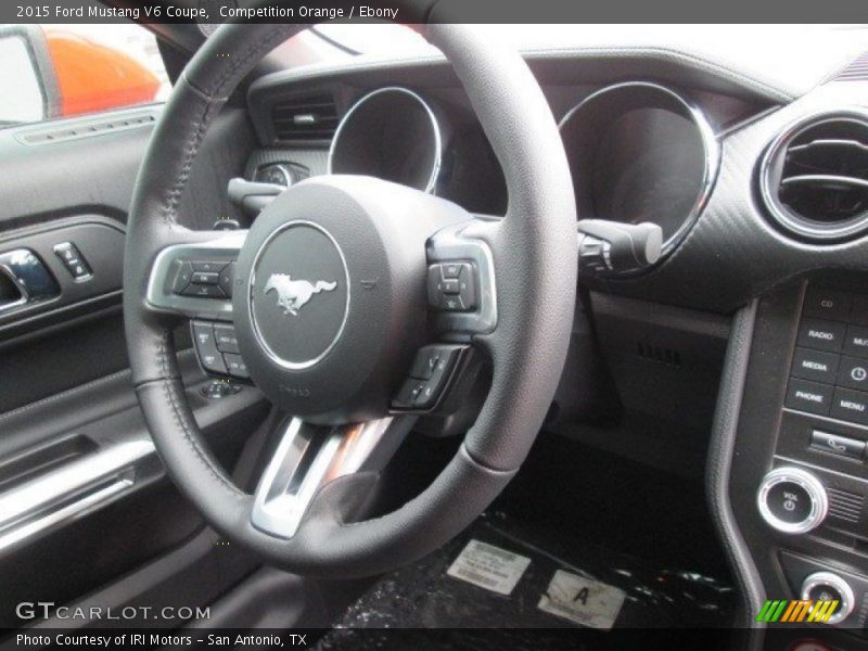 Competition Orange / Ebony 2015 Ford Mustang V6 Coupe