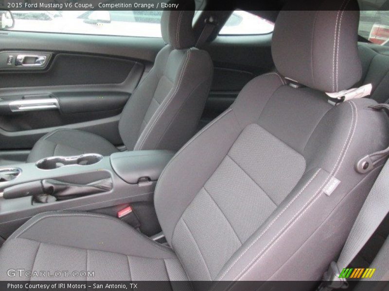 Competition Orange / Ebony 2015 Ford Mustang V6 Coupe