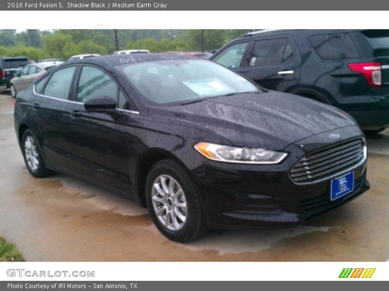 Shadow Black / Medium Earth Gray 2016 Ford Fusion S