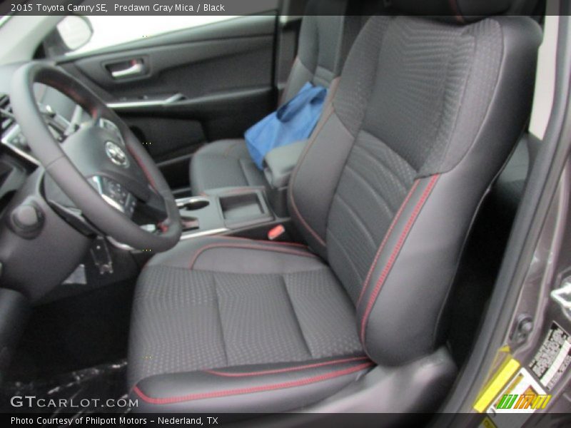 Predawn Gray Mica / Black 2015 Toyota Camry SE