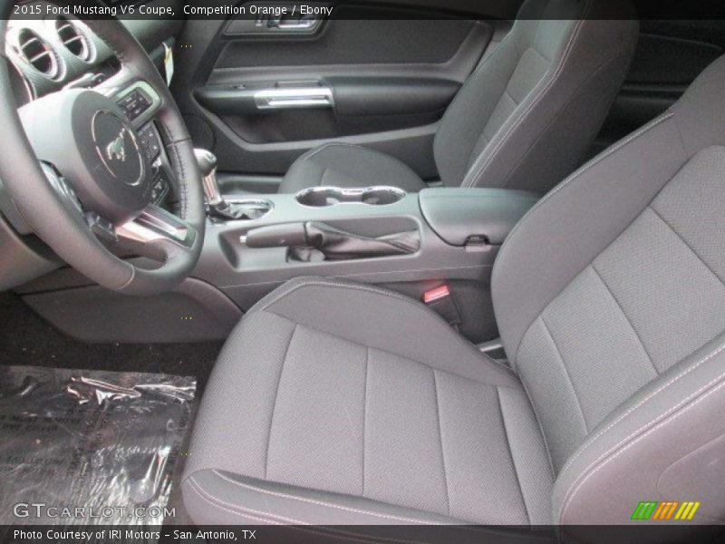 Competition Orange / Ebony 2015 Ford Mustang V6 Coupe