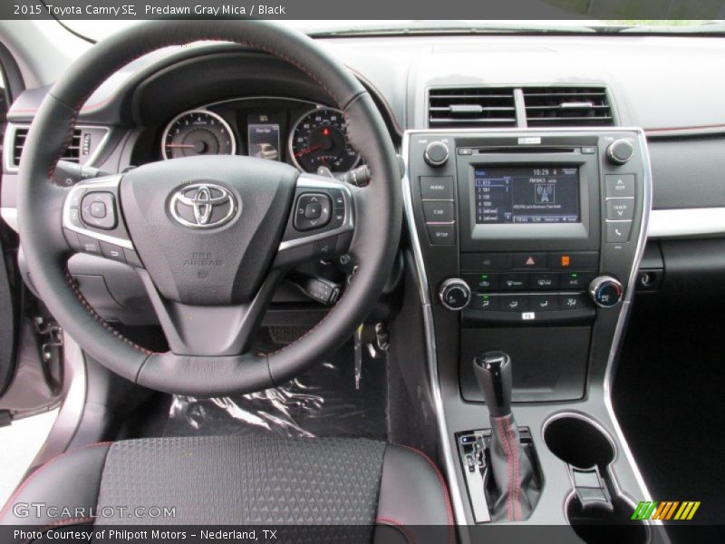 Predawn Gray Mica / Black 2015 Toyota Camry SE