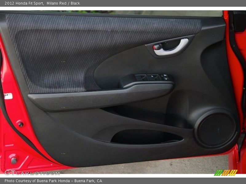 Milano Red / Black 2012 Honda Fit Sport