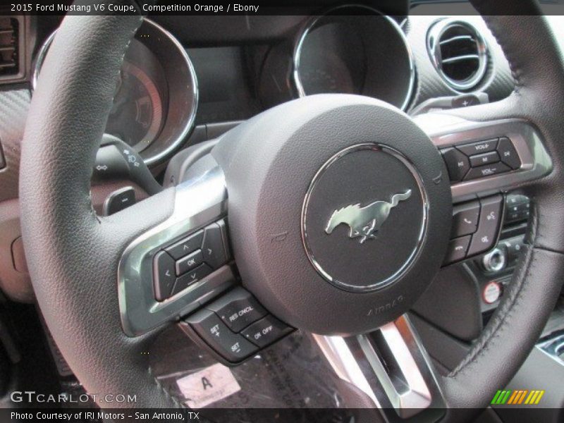 Competition Orange / Ebony 2015 Ford Mustang V6 Coupe