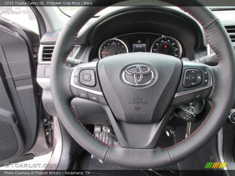 Predawn Gray Mica / Black 2015 Toyota Camry SE