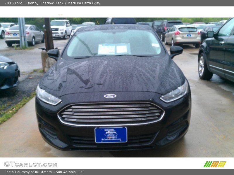 Shadow Black / Medium Earth Gray 2016 Ford Fusion S