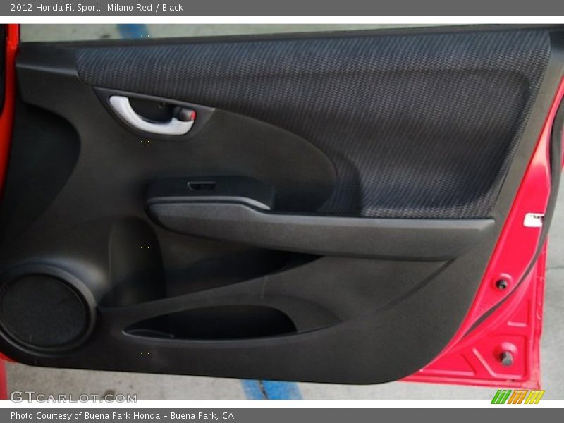 Milano Red / Black 2012 Honda Fit Sport