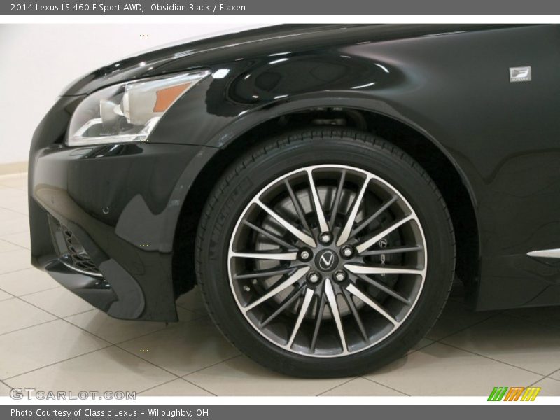 Obsidian Black / Flaxen 2014 Lexus LS 460 F Sport AWD