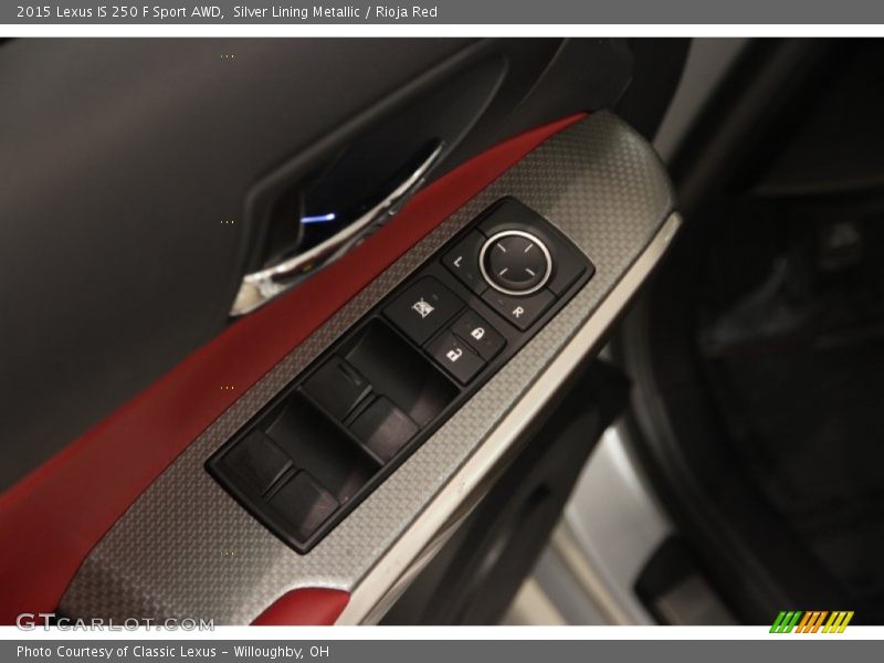 Silver Lining Metallic / Rioja Red 2015 Lexus IS 250 F Sport AWD