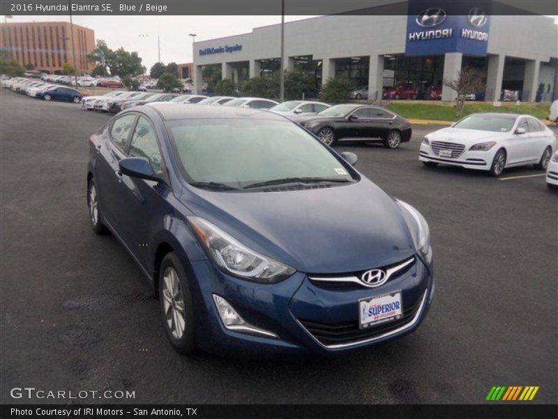 Blue / Beige 2016 Hyundai Elantra SE