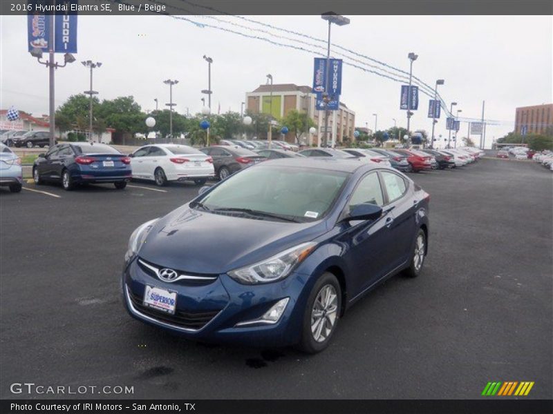 Blue / Beige 2016 Hyundai Elantra SE