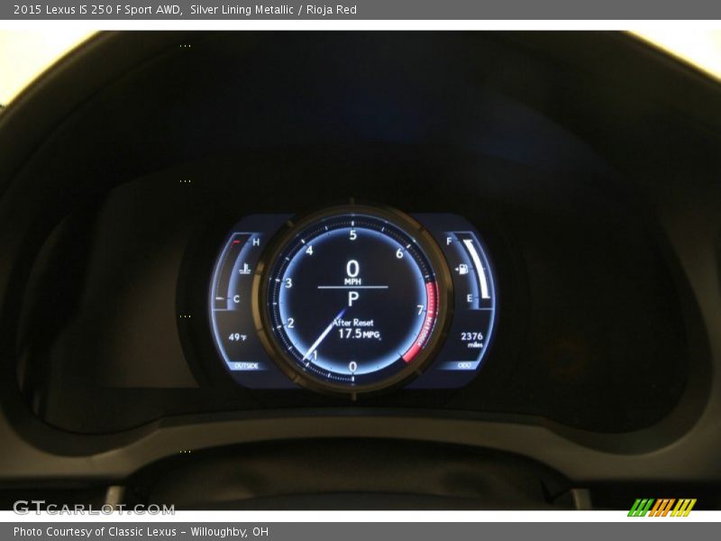 Silver Lining Metallic / Rioja Red 2015 Lexus IS 250 F Sport AWD