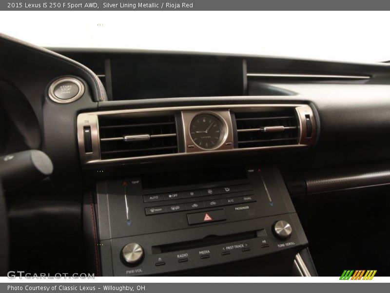 Silver Lining Metallic / Rioja Red 2015 Lexus IS 250 F Sport AWD