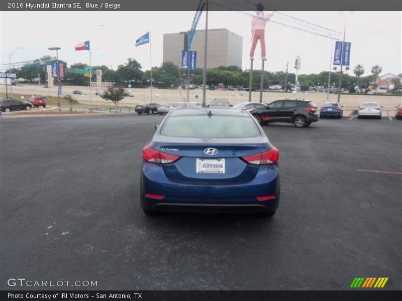 Blue / Beige 2016 Hyundai Elantra SE