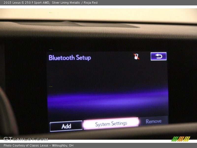 Silver Lining Metallic / Rioja Red 2015 Lexus IS 250 F Sport AWD