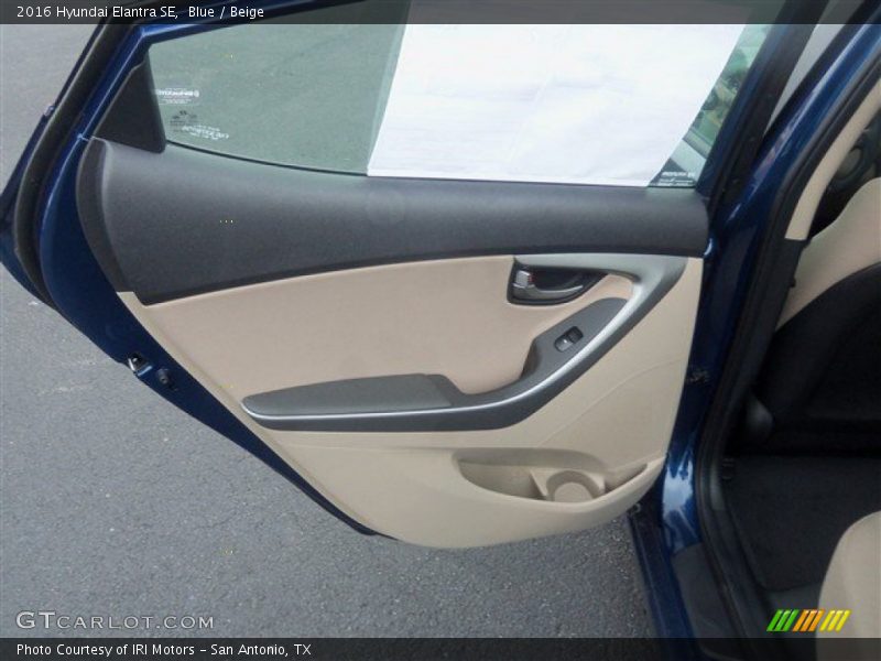 Blue / Beige 2016 Hyundai Elantra SE