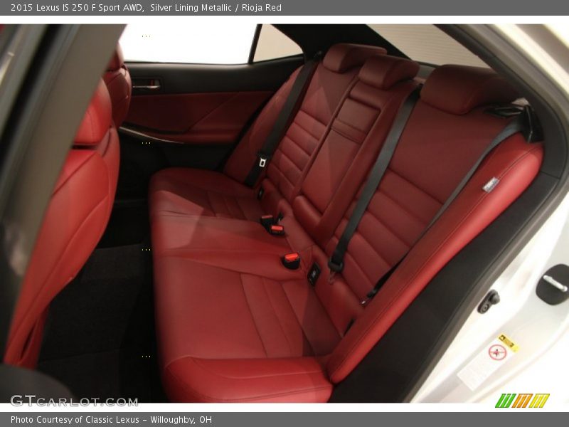 Silver Lining Metallic / Rioja Red 2015 Lexus IS 250 F Sport AWD