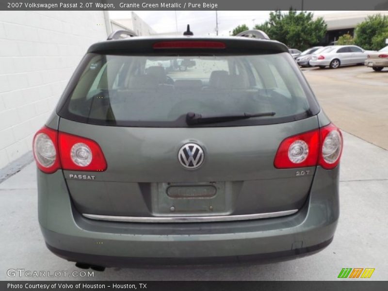 Granite Green Metallic / Pure Beige 2007 Volkswagen Passat 2.0T Wagon
