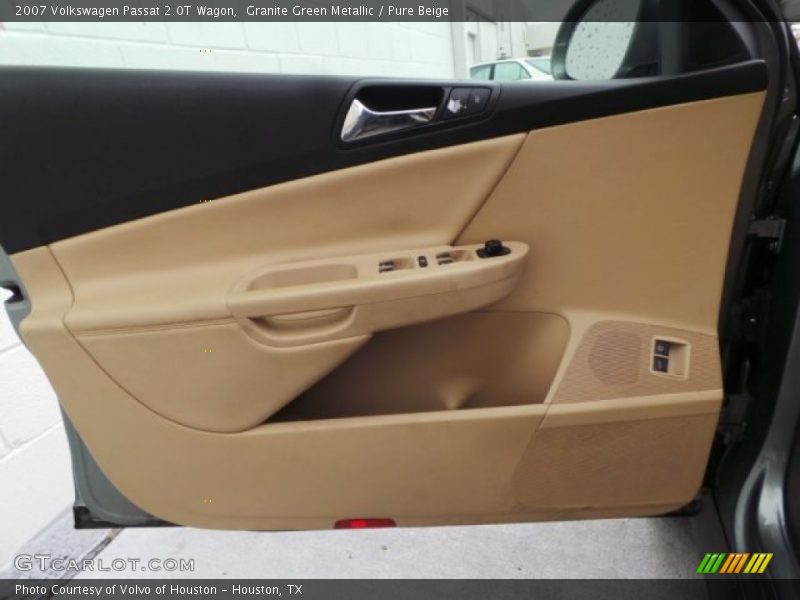 Granite Green Metallic / Pure Beige 2007 Volkswagen Passat 2.0T Wagon