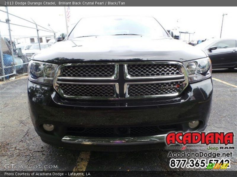 Brilliant Black Crystal Pearl / Black/Tan 2013 Dodge Durango Citadel