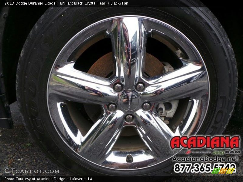 Brilliant Black Crystal Pearl / Black/Tan 2013 Dodge Durango Citadel