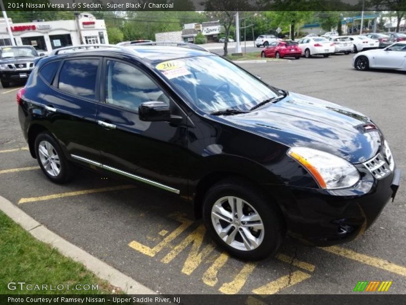Super Black / Charcoal 2014 Nissan Versa 1.6 S Sedan