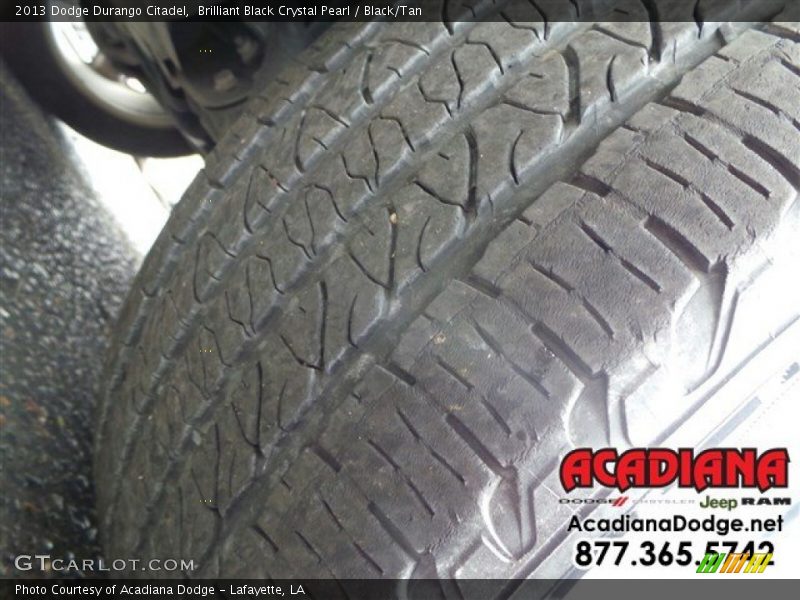 Brilliant Black Crystal Pearl / Black/Tan 2013 Dodge Durango Citadel