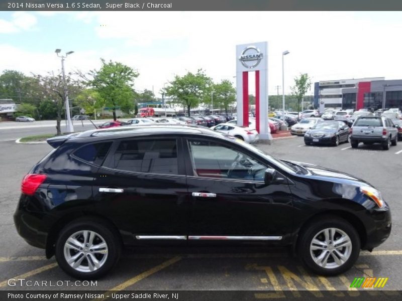 Super Black / Charcoal 2014 Nissan Versa 1.6 S Sedan