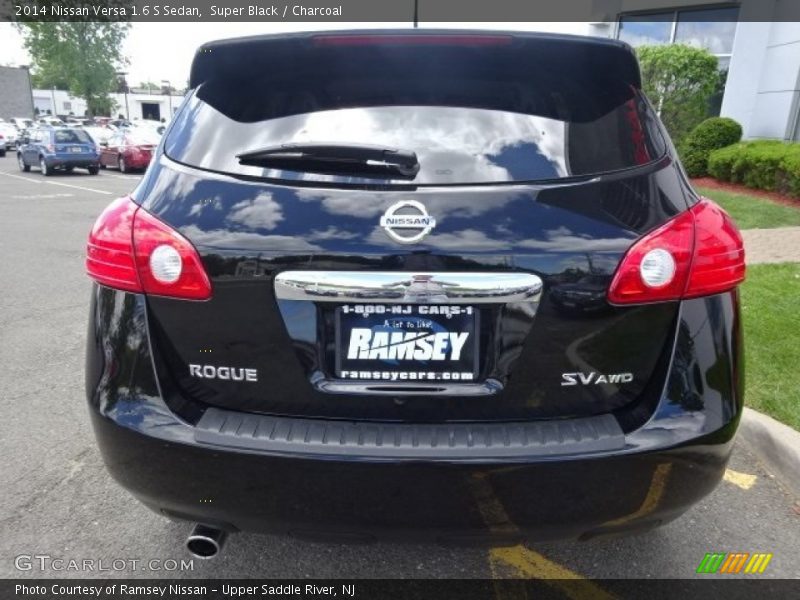 Super Black / Charcoal 2014 Nissan Versa 1.6 S Sedan