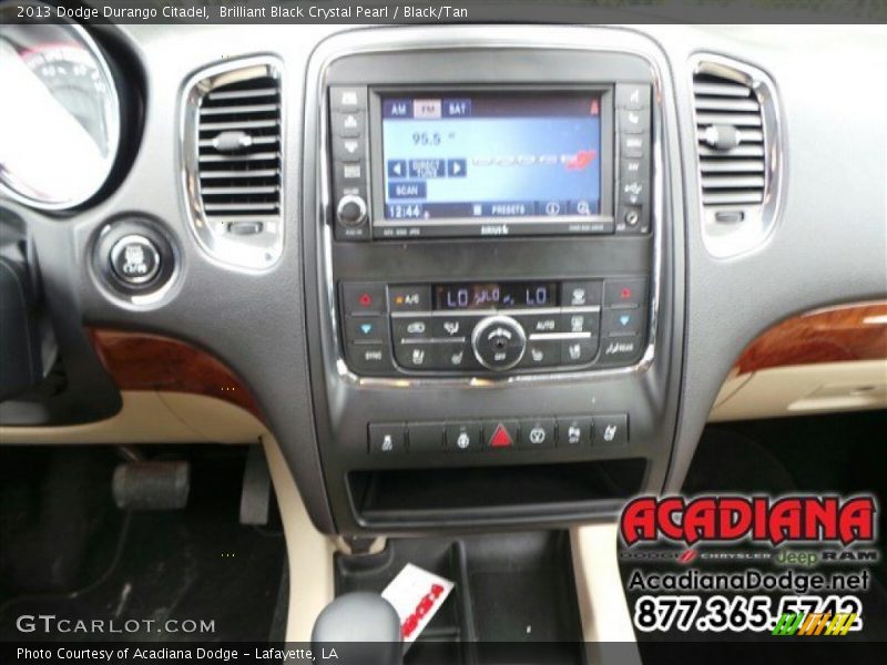 Brilliant Black Crystal Pearl / Black/Tan 2013 Dodge Durango Citadel