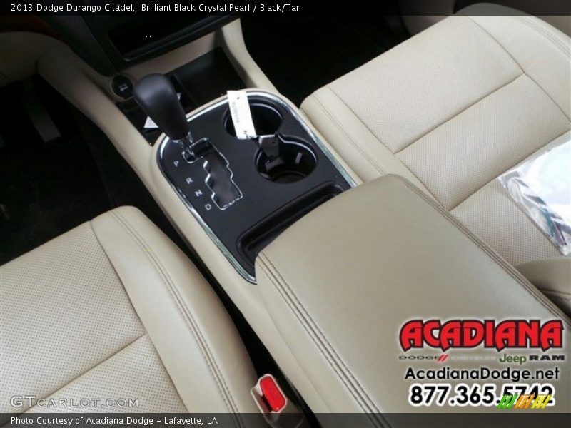 Brilliant Black Crystal Pearl / Black/Tan 2013 Dodge Durango Citadel