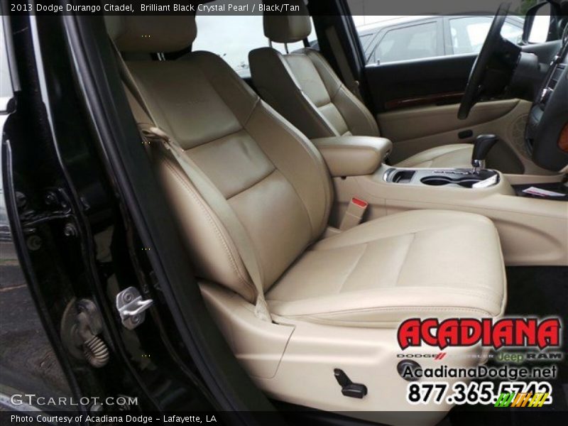Brilliant Black Crystal Pearl / Black/Tan 2013 Dodge Durango Citadel